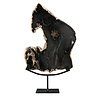 Versteend hout schijf gepolijst op standaard 37,5 x 28,7 x 2,3 cm | 3,1 kg