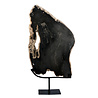 Versteend hout schijf gepolijst op standaard 40 x 25,3 x 2,5 cm | 3,4 kg