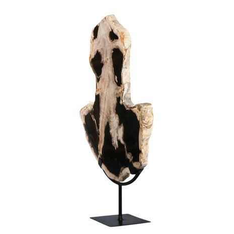 Versteend hout schijf gepolijst op standaard 38 x 38 x 2,9 cm | 3,65 kg Versteend hout schijf gepolijst op standaard 38 x 38 x 2,9 cm | 3,65 kg