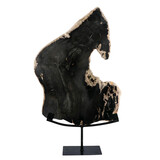 Versteend hout schijf gepolijst op standaard 52,5 x 42,5 x 2,3 cm | 4,1 kg Versteend hout schijf gepolijst op standaard 52,5 x 42,5 x 2,3 cm | 4,1 kg