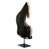 Versteend hout schijf gepolijst op standaard 52,5 x 42,5 x 2,3 cm | 4,1 kg