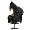 Versteend hout schijf gepolijst op standaard 52,5 x 42,5 x 2,3 cm | 4,1 kg