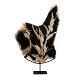 Versteend hout schijf gepolijst op standaard 52,3 x 35,5 x 2,7 cm | 4,7 kg Versteend hout schijf gepolijst op standaard 52,3 x 35,5 x 2,7 cm | 4,7 kg