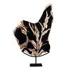 Versteend hout schijf gepolijst op standaard 52,3 x 35,5 x 2,7 cm | 4,7 kg