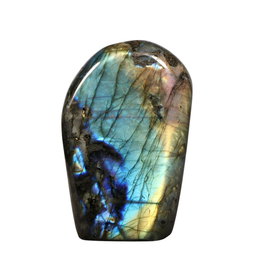 Labradoriet A-kwaliteit sculptuur 11,4 x 7,3 x 3,9 cm | 713 gram
