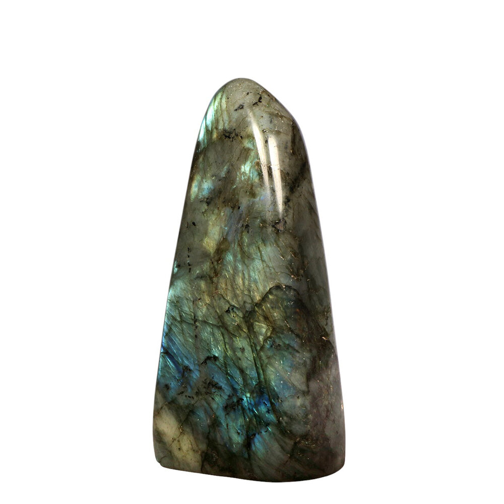 Labradoriet A-kwaliteit sculptuur 13,5 x 7,3 x 4,7 cm | 740 gram