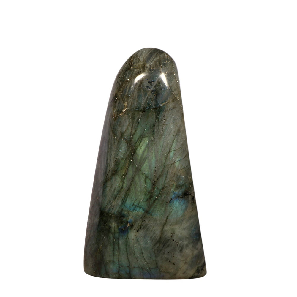 Labradoriet A-kwaliteit sculptuur 13,5 x 7,3 x 4,7 cm | 740 gram