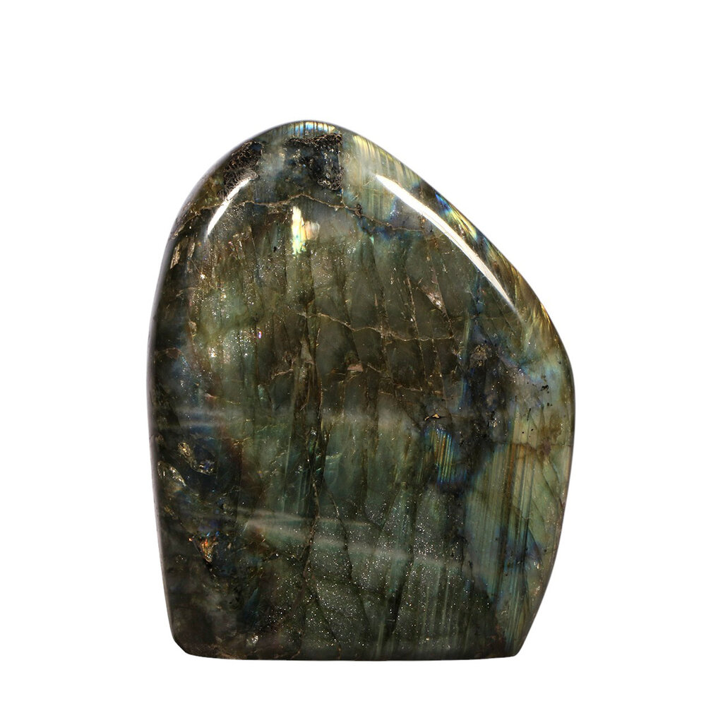 Labradoriet A-kwaliteit sculptuur 11,7 x 9,2 x 4,2 cm | 887 gram