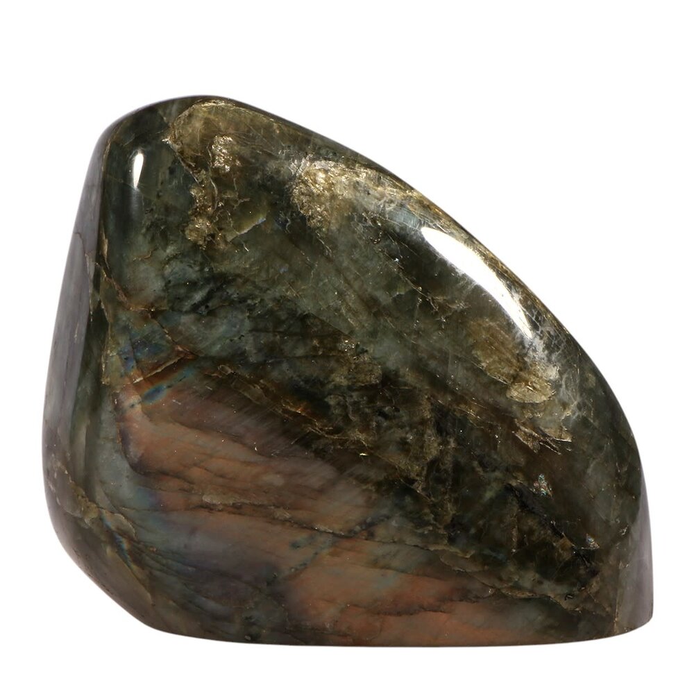 Labradoriet A-kwaliteit sculptuur 11,5 x 12,4 x 4,7 cm | 1087 gram