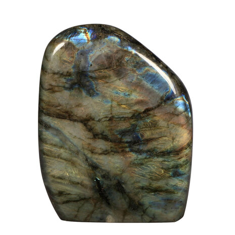 Labradoriet A-kwaliteit sculptuur 12 x 9,3 x 6,2 cm | 1162 gram