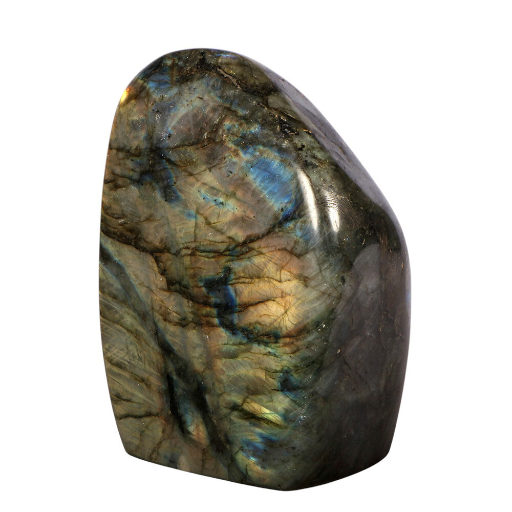 Labradoriet A-kwaliteit sculptuur 12 x 9,3 x 6,2 cm | 1162 gram