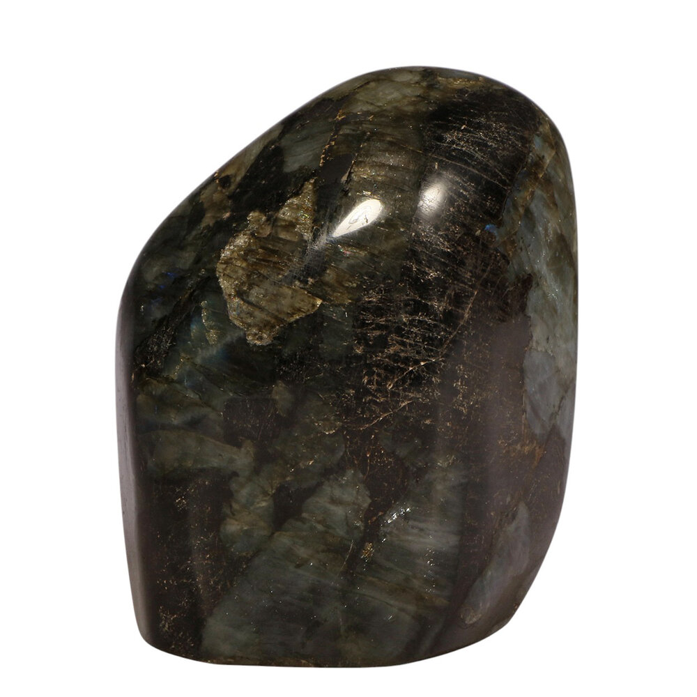 Labradoriet A-kwaliteit sculptuur 12 x 9,3 x 6,2 cm | 1162 gram