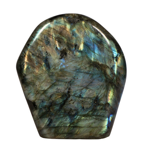 Labradoriet A-kwaliteit sculptuur 13,4 x 11,5 x 4,4 cm | 1311 gram
