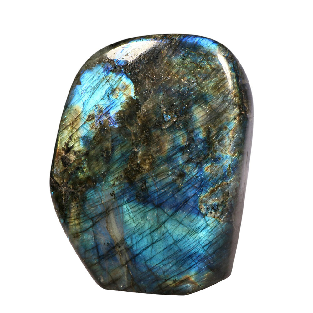 Labradoriet A-kwaliteit sculptuur 14,5 x 10,8 x 5 cm | 1564 gram