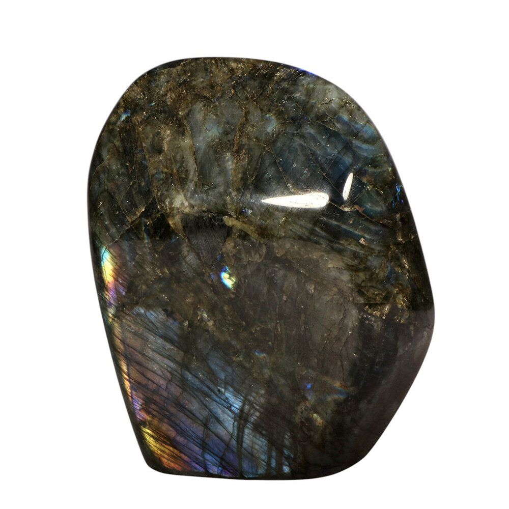 Labradoriet A-kwaliteit sculptuur 14,5 x 10,8 x 5 cm | 1564 gram
