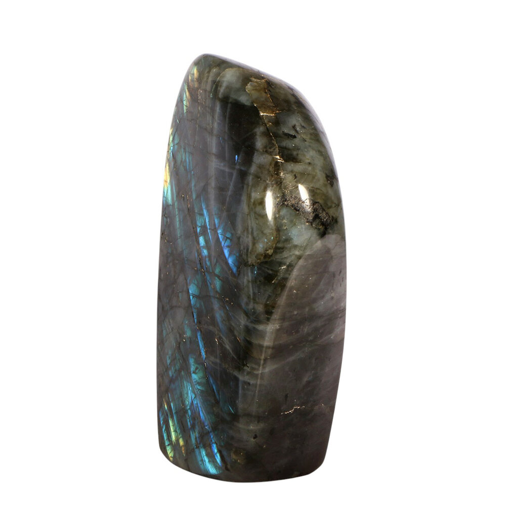 Labradoriet A-kwaliteit sculptuur 14,8 x 12,7 x 4,1 cm | 1638 gram