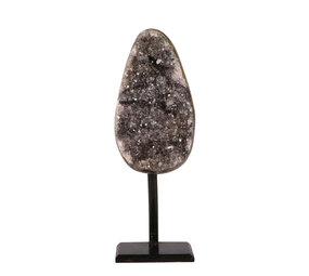 Amethist cluster op standaard 11 x 6,5 x 5 cm | 634 gram Amethist cluster op standaard 11 x 6,5 x 5 cm | 634 gram