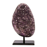 Amethist cluster op standaard 16 x 10 x 6,5 cm | 2224 gram Amethist cluster op standaard 16 x 10 x 6,5 cm | 2224 gram