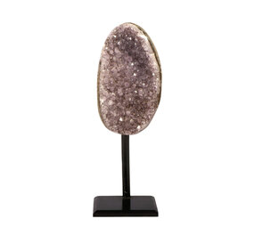 Amethist cluster op standaard 10,5 x 6 x 4,5 cm | 577 gram