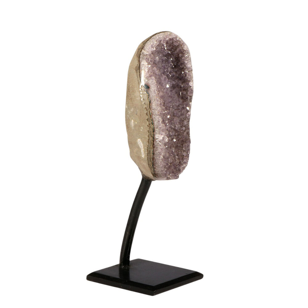 Amethist cluster op standaard 10,5 x 6 x 4,5 cm | 577 gram