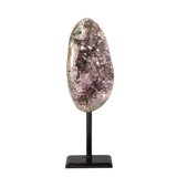 Amethist cluster op standaard 13 x 6,5 x 5 cm | 794 gram Amethist cluster op standaard 13 x 6,5 x 5 cm | 794 gram