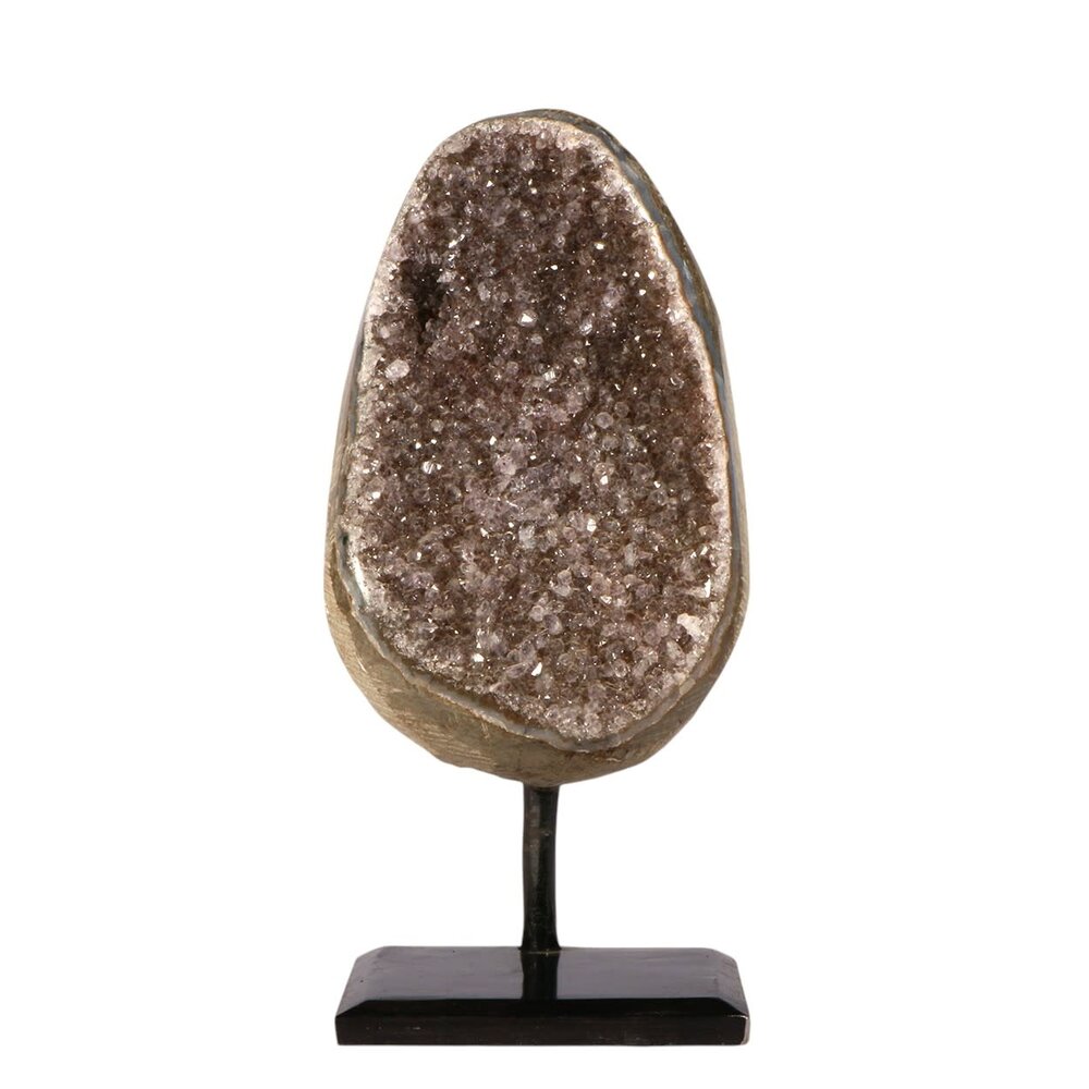 Amethist cluster op standaard 12 x 8 x 6,5 cm | 1168 gram