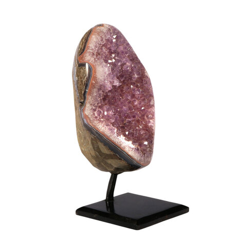 Amethist cluster op standaard 13,5 x 8,5 x 5 cm | 1241 gram