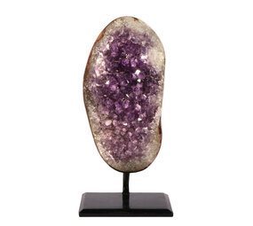 Amethist cluster op standaard 16,5 x 9 x 5 cm | 1842 gram