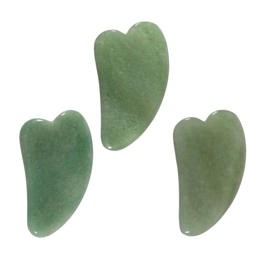 Gua sha massagesteen aventurijn Gua sha massagesteen aventurijn