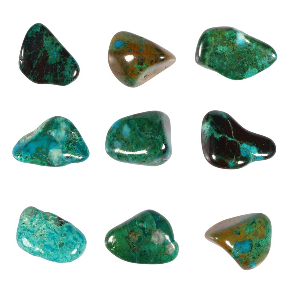 Chrysocolla A-kwaliteit steen getrommeld | klein (S) Chrysocolla A-kwaliteit steen getrommeld | klein (S)