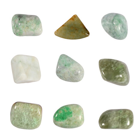 Jade (jadeiet) steen getrommeld | middel (M) Jade (jadeiet) steen getrommeld | middel (M)