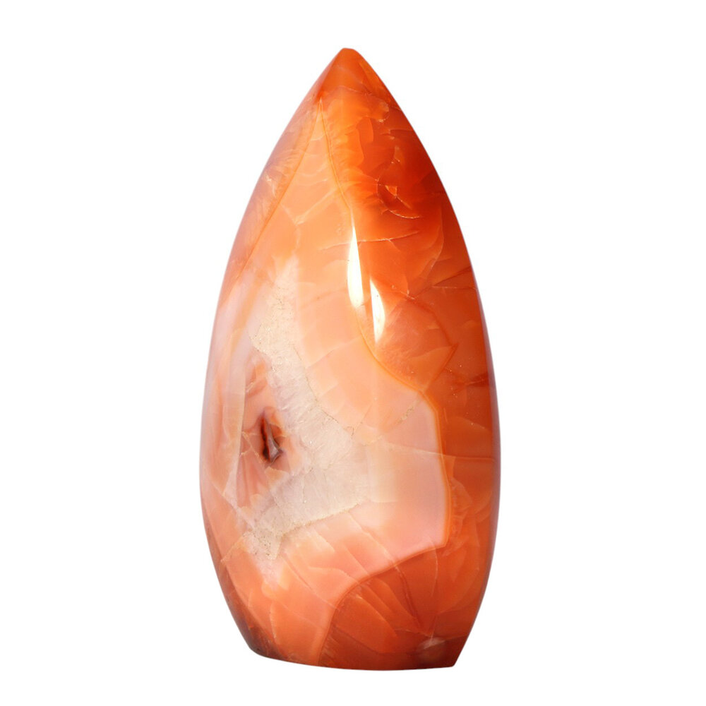 Carneool sculptuur 11,3 x 7,7 x 4,9 cm | 616 gram
