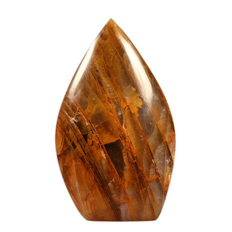 Golden healer (limonietkwarts) A-kwaliteit sculptuur 12,3 x 7,4 x 3,7 cm | 440 gram