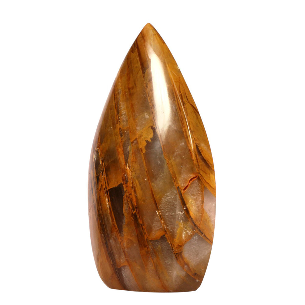 Golden healer (limonietkwarts) A-kwaliteit sculptuur 12,3 x 7,4 x 3,7 cm | 440 gram