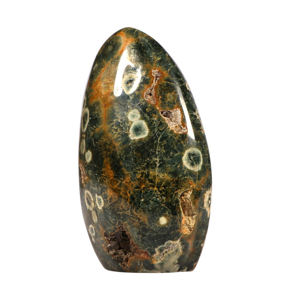 Jaspis (oceaan) sculptuur 11,5 x 8,8 x 4,7 cm | 658 gram