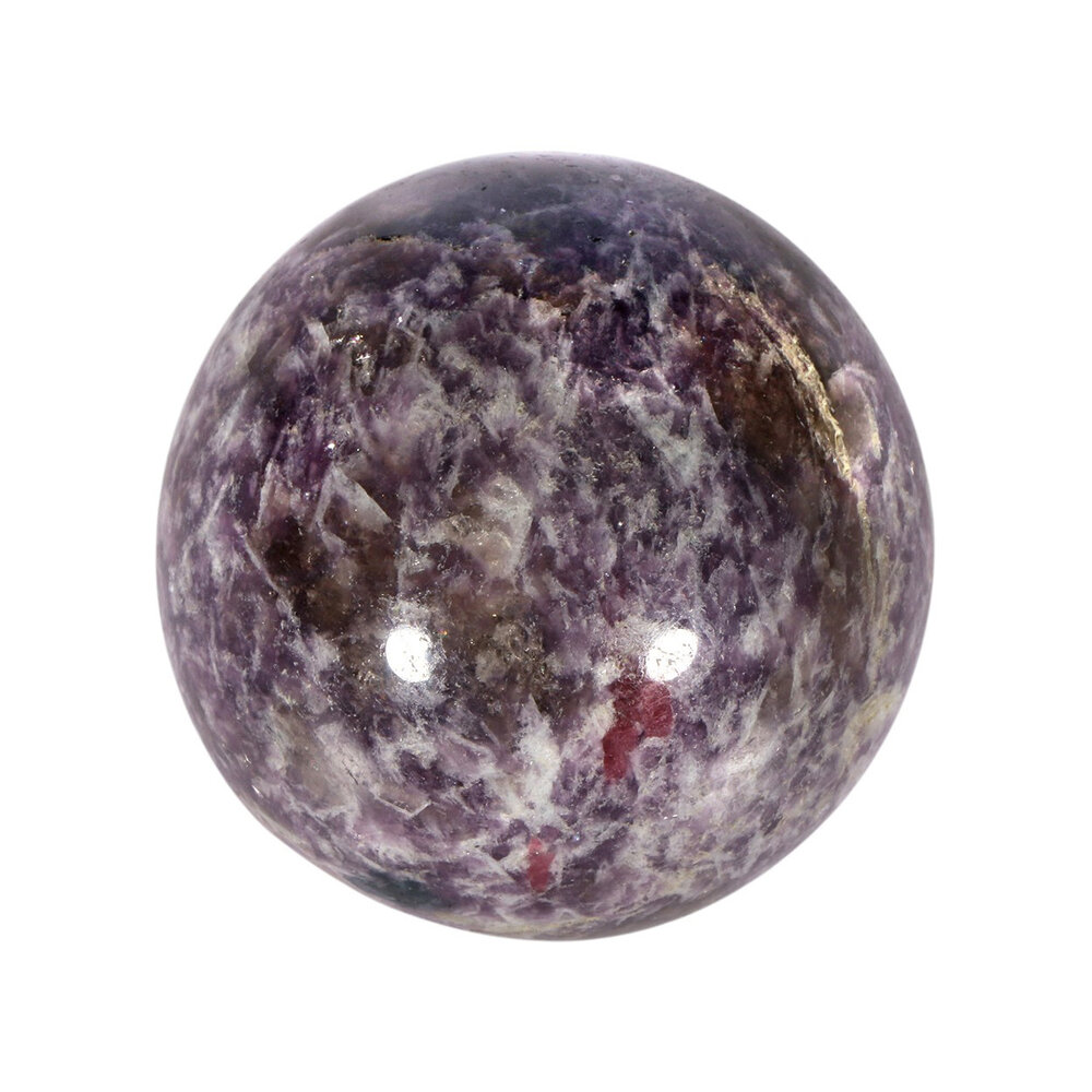 Lepidoliet met roze toermalijn (unicorn stone) bol 52 mm | 192 gram Lepidoliet met roze toermalijn (unicorn stone) bol 52 mm | 192 gram