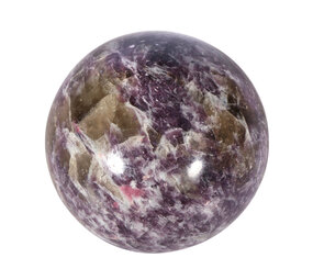 Lepidoliet met roze toermalijn (unicorn stone) bol 70 mm | 515 gram