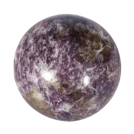 Lepidoliet met roze toermalijn (unicorn stone) bol 70 mm | 515 gram