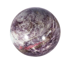 Lepidoliet met roze toermalijn (unicorn stone) bol 72 mm | 524 gram Lepidoliet met roze toermalijn (unicorn stone) bol 72 mm | 524 gram