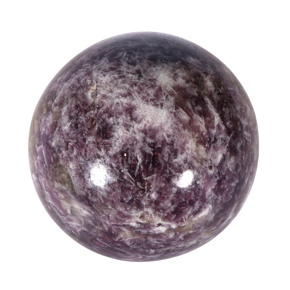 Lepidoliet met roze toermalijn (unicorn stone) bol 72 mm | 524 gram Lepidoliet met roze toermalijn (unicorn stone) bol 72 mm | 524 gram