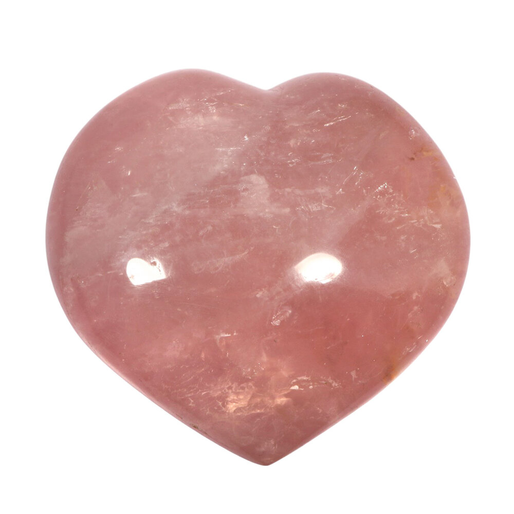 Rozenkwarts edelsteen hart 10,6 x 10,1 x 4,6 cm | 665 gram Rozenkwarts edelsteen hart 10,6 x 10,1 x 4,6 cm | 665 gram