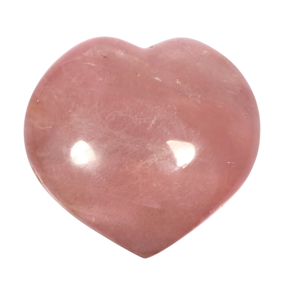 Rozenkwarts edelsteen hart 10,6 x 10,1 x 4,6 cm | 665 gram Rozenkwarts edelsteen hart 10,6 x 10,1 x 4,6 cm | 665 gram