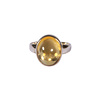 Zilveren ring citrien maat 17 | ovaal 1,4 x 1,1 cm Zilveren ring citrien maat 17 | ovaal 1,4 x 1,1 cm