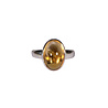 Zilveren ring citrien maat 18 | ovaal 1,3 x 0,9 cm Zilveren ring citrien maat 18 | ovaal 1,3 x 0,9 cm