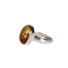 Zilveren ring citrien maat 18 | ovaal 1,3 x 0,9 cm Zilveren ring citrien maat 18 | ovaal 1,3 x 0,9 cm