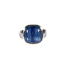 Zilveren ring kyaniet A-kwaliteit maat 19 1/2 | vierkant 1,4 x 1,4 cm