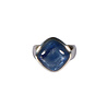 Zilveren ring kyaniet A-kwaliteit maat 18 1/2 | ruit 1,4 x 1,4 cm