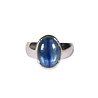 Zilveren ring kyaniet A-kwaliteit maat 18 1/2 | ovaal 1,3 x 1 cm