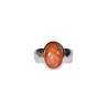 Zilveren ring zonnesteen maat 17 | ovaal 1,3 x 0,9 cm Zilveren ring zonnesteen maat 17 | ovaal 1,3 x 0,9 cm