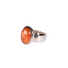 Zilveren ring zonnesteen maat 17 | ovaal 1,3 x 0,9 cm Zilveren ring zonnesteen maat 17 | ovaal 1,3 x 0,9 cm